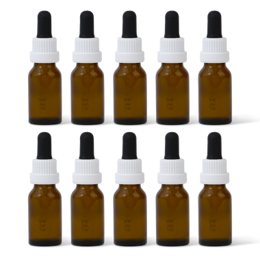 Bottle - Blank Amber 15ml - 10pk
