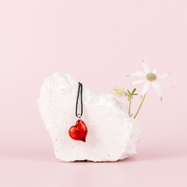 Passionate Heart Pendant - Red