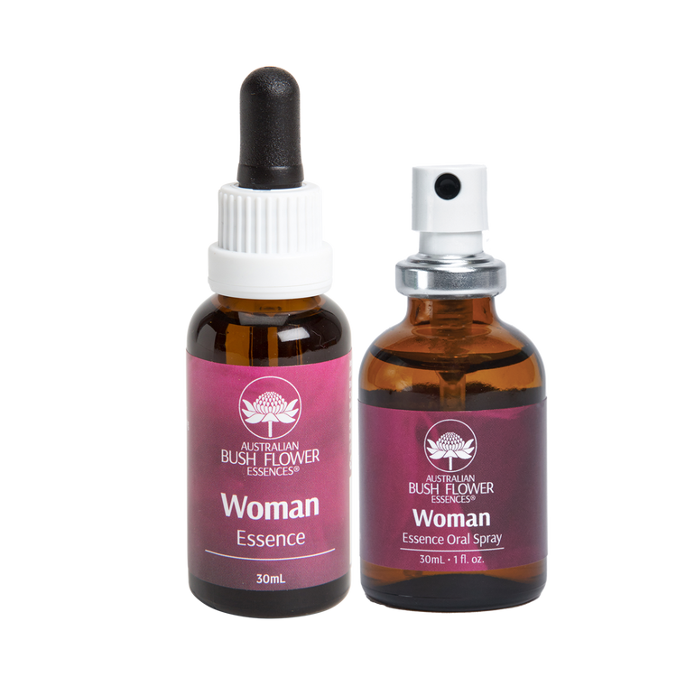 Our Woman Essence Bundle harmonises emotional imbalances during menstruation and menopause, offering gentle relief when it is needed most. It allows a woman to discover and feel good about herself, her own body, and her beauty.